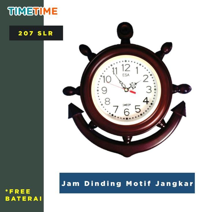 Jam Dinding Model Jangkar Kapal Unik BERKUALITAS FREE BATRE