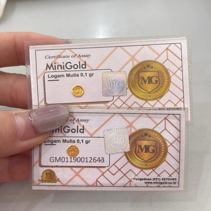 Logam mulia mini gold 0.1