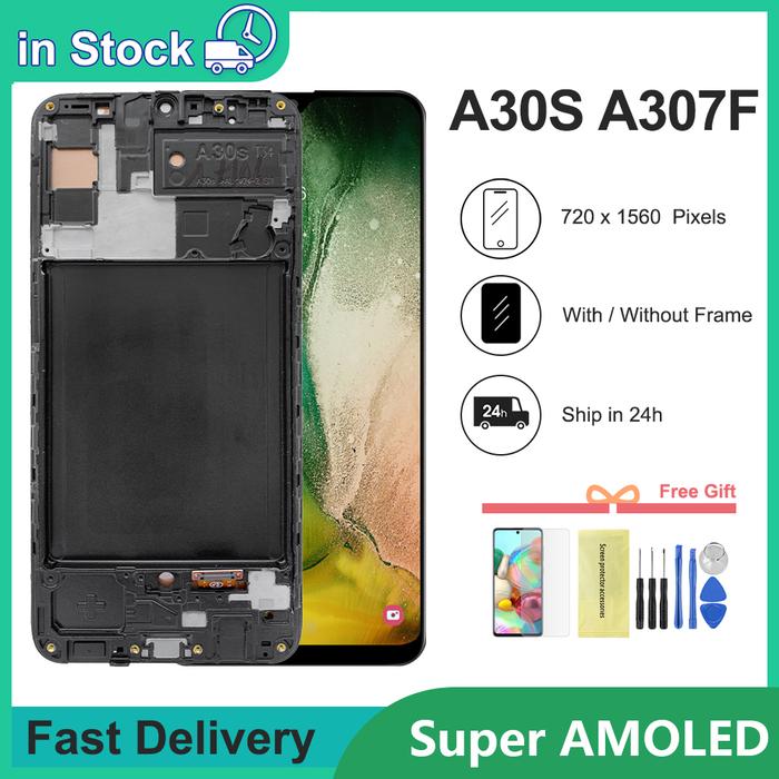 AMOLED For Samsung GALAXY A30S LCD Display with Touch Screen
