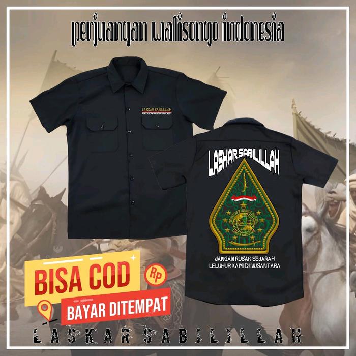 WORKSHIRT LASKAR SABILILLAH TERBARU-KEMEJA ULAMA NUSANTARA-KEMEJA MAJILIS INDONESIA