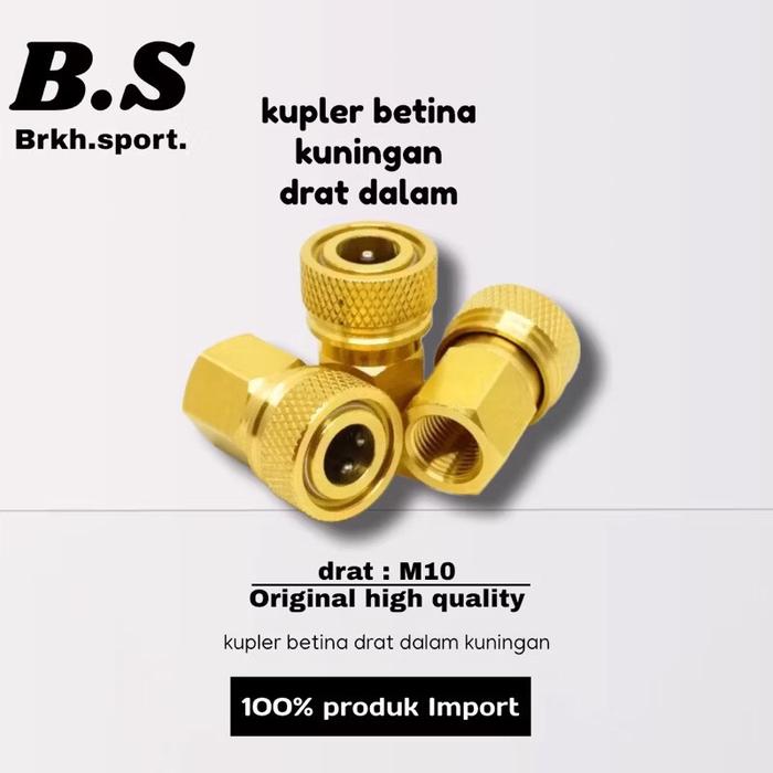 ￼MINI KUPLER BETINA DRAT DALAM KUNINGAN ,MINI KUPLER KUNINGAN POMPA PCP ,MINI KUPLER KUNINGAN 100% I