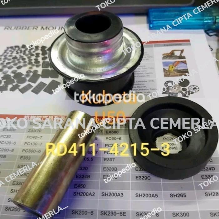 KARET ENGINE MOUNTING KUBOTA U-50 EXCA MINI RD411-42153 KARET MOUNTING KI1