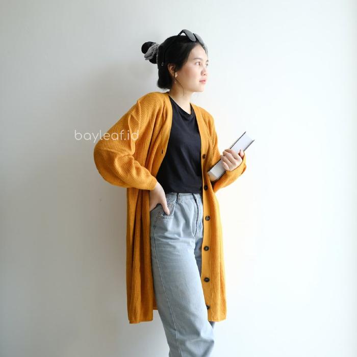 Bayleaf.id Leta Knit Long Cardi Premium