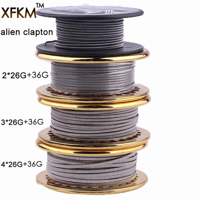 XFKM Hot 5m/roll NEW Fused Clapton for RDA RBA Rebuildable Atomizer