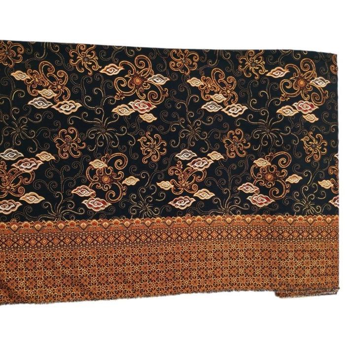 PREMIUM Bahan Batik Semi sutra Silk untuk kemeja pria rok dress Kain batik sutra silk untuk seragam 