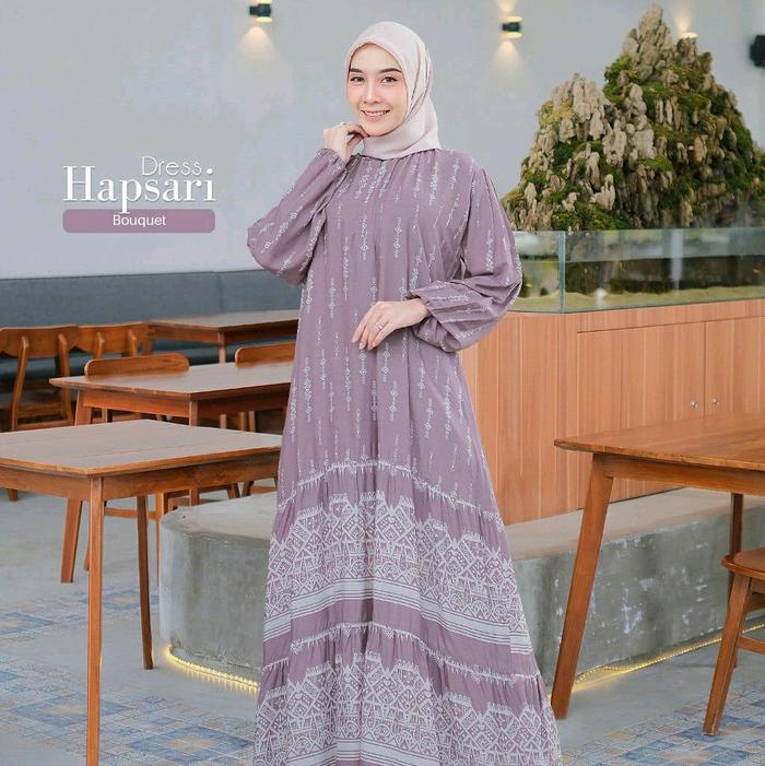 HAPSARI DRESS By YESSANA // Nyaman// Muslim//HARIAN lebaran