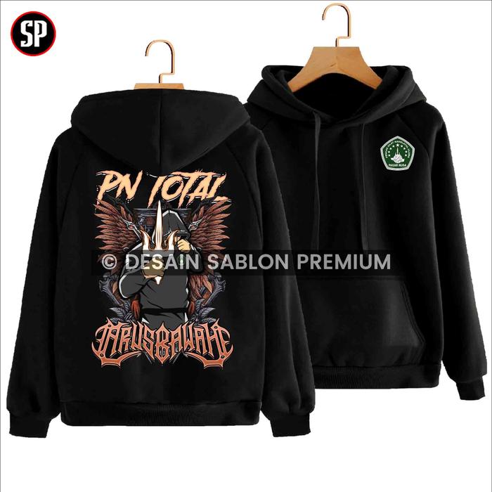 Hoodie PAGAR NUSA TERBARU DISTRO - Holigan TRISULA PN TOTAL Arus Bawah - Kaos Pagar Nusa Simpel Kere