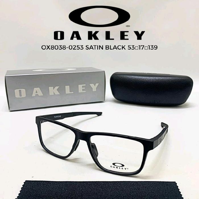 Oakley Kacamata OX8038-0253 Satin Black 53-17-139 dengan Box dan Case Hitam