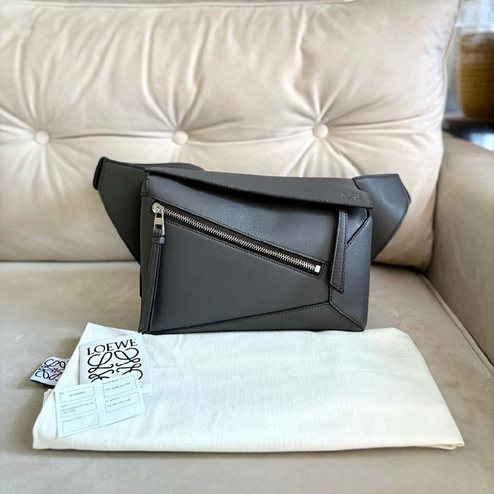 Loewe small puzzle Bumbag dark grey 2025