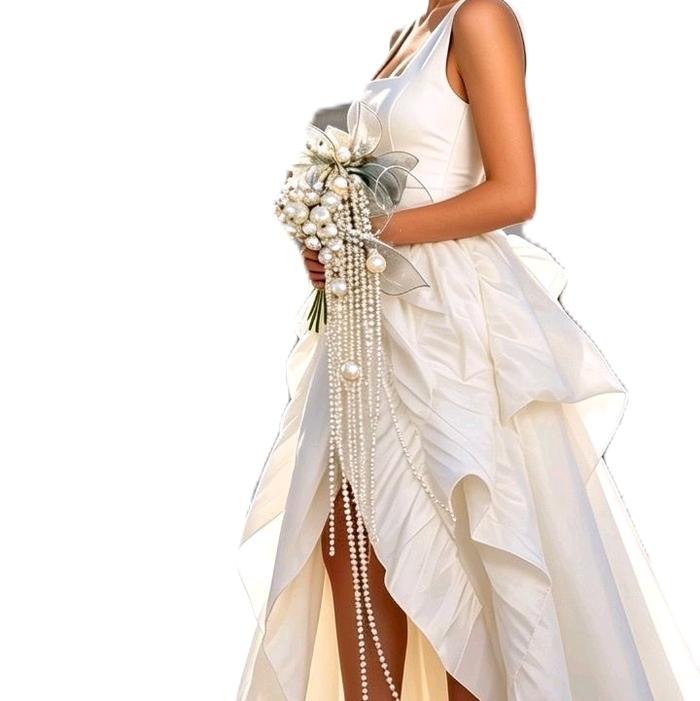 buket bunga pengantin - buket bunga wanita - buket bunga mutiara artificial-buket bunga mewah