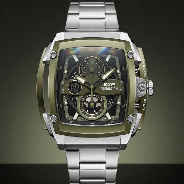 EXPEDITION E3008 RANTAI SILVER RING ARMY JAM TANGAN COWOK ORIGINAL