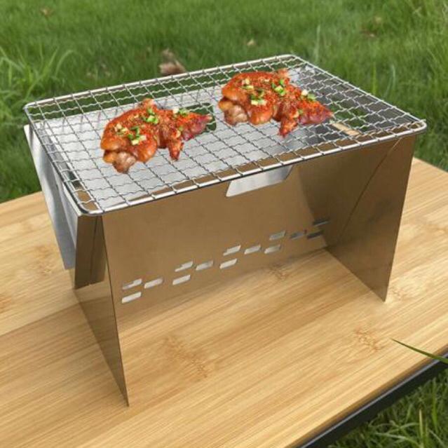 Alat Panggang Barbeque Grill Portable YW12 - Panggangan Portable Dirakit Lipat - Pemanggangan Campin