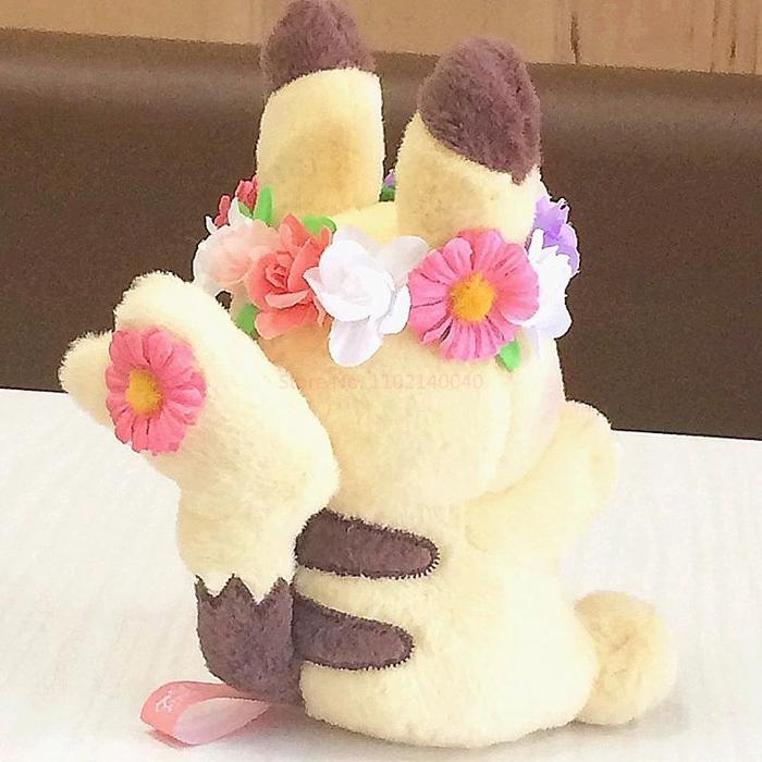 Baru Pokemon Kartun Anime Garland Pikachu Mainan Mewah Eevee Lucu