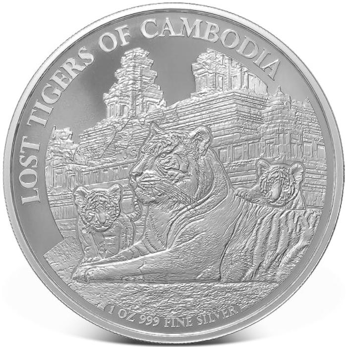 Lost Tiger of Cambodia Series 2025- Silver Coin - Fine Silver 1 oz