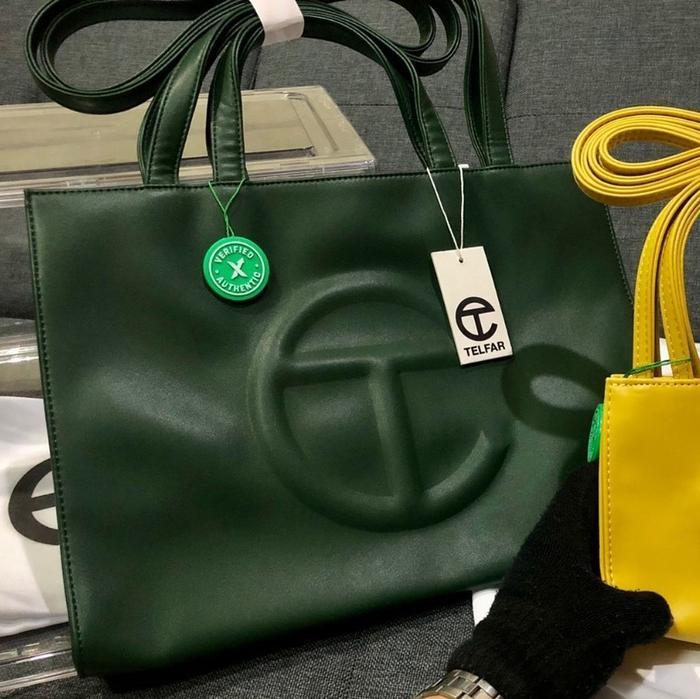TELFAR SHOPPING BAG MEDIUM DARK OLIVE