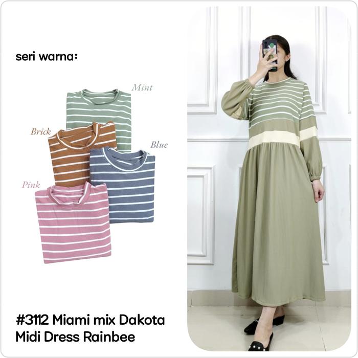 Clarke Midi Dress Rainbee