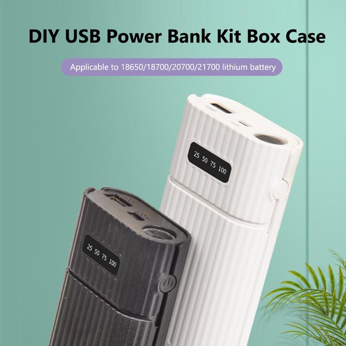 18650/18700/20700/21700 Battery Charger Adapter with LED Flashlight