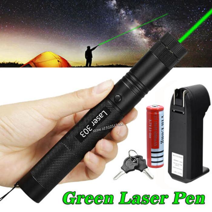 Penunjuk Laser Hijau Merah Kuat 10000M 5Mw Laser 303 Fokus