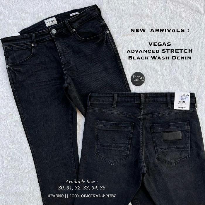 NEW & ORIGINAL Wrangler VEGAS “Advanced Stretch”, Black Wash. #NEWARRIVALS