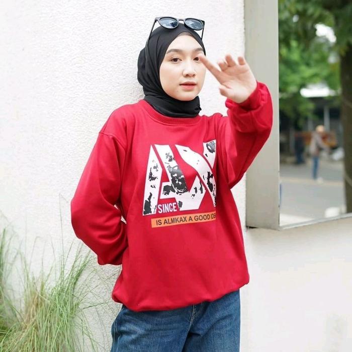 sweater AX since basic wanita