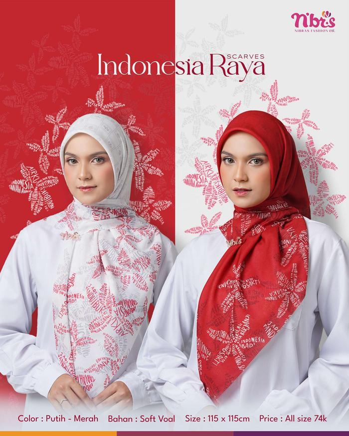 HIJAB NIBRAS INDONESIA RAYA TERBARU KEKINIAN_NHS PLOSO JOMBANG
