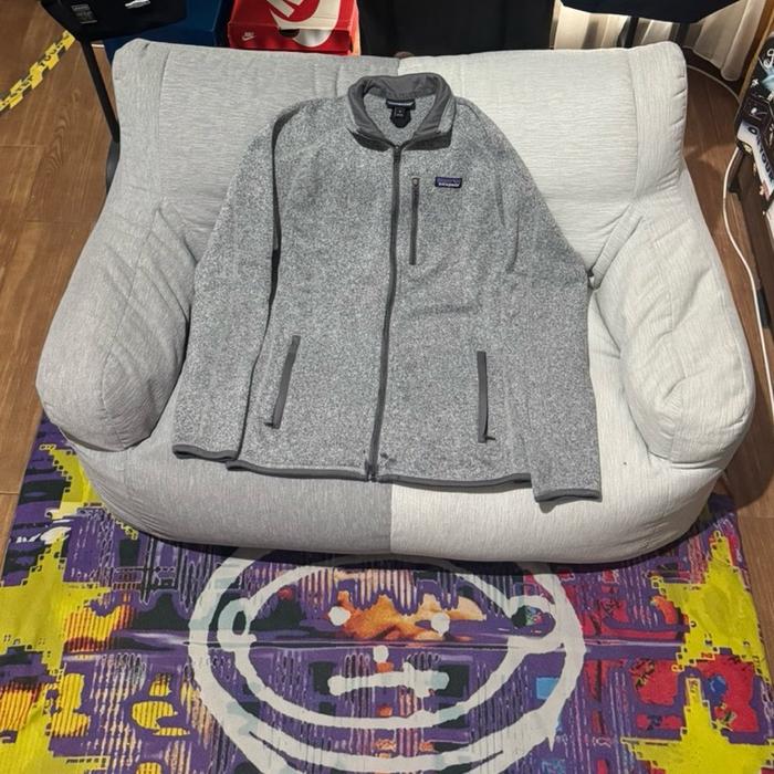 Jaket patagonia fleece gray original
