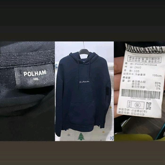 Hoodie Polham, Navy Original