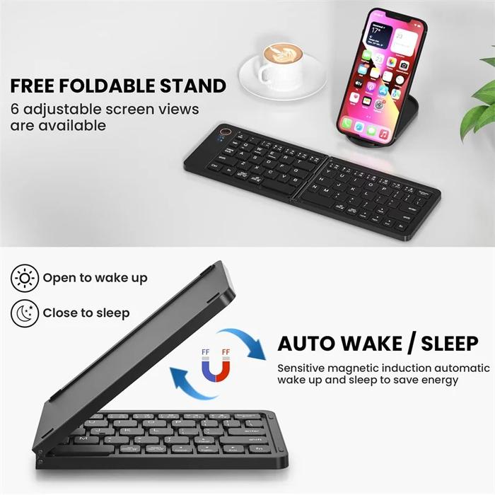 Mutiaramall - Keyboard Wireless Lipat | Bluetooth Keyboard | Keyboard Portable