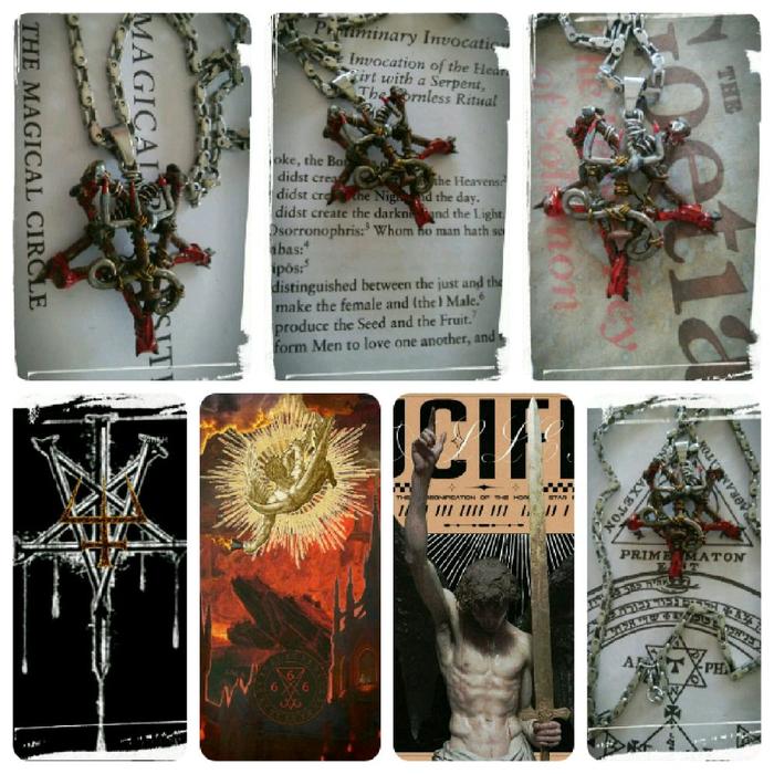 Kalung Lucifer Cross Rust Necklace Lucifer Morning Star Lucifer Wisdom Unveited Embrace The Light of