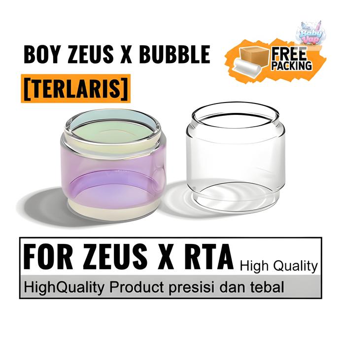 TERMURAH Tabung Kaca Boy ZEUS X RTA Replacement Glass | kaca cembung bubble