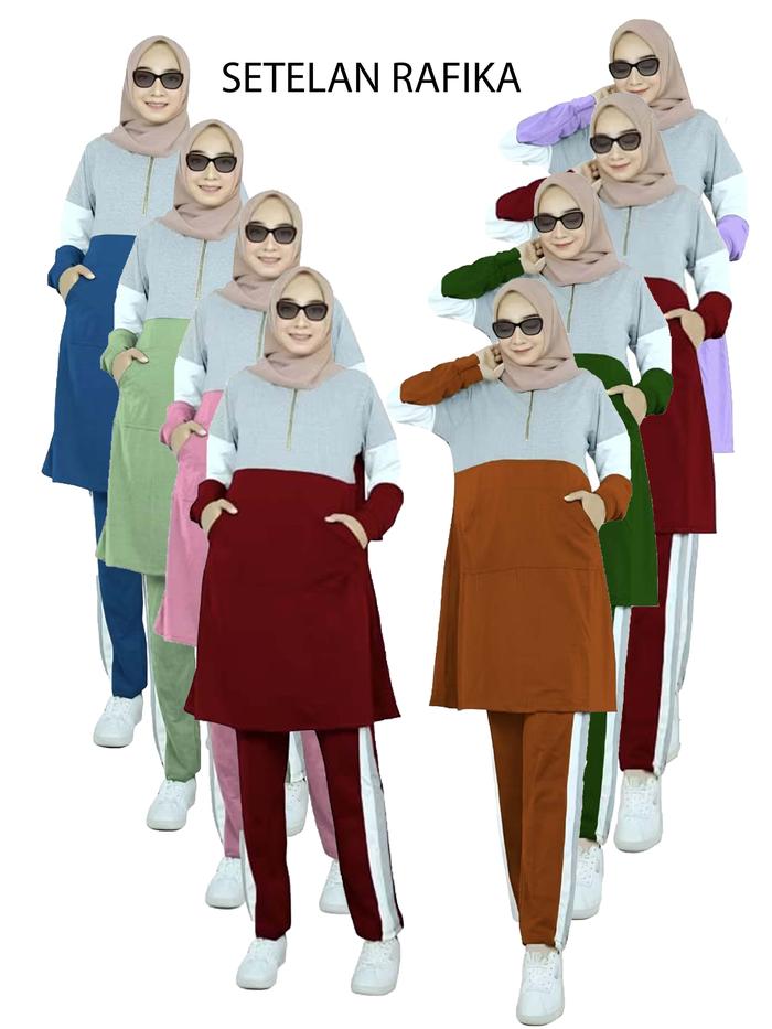 SETELAN HIJAB OLAHRAGA MUSLIMAH/SETELAN OLAHRAGA  MUSLIMAH /SETELAN RAFIKA / SETELAN OLAHRAGA MUSLIM