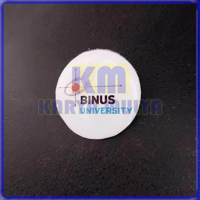 Pin Bros Logo Universitas Binus Pin Binus University Bulat - Karya Mulya