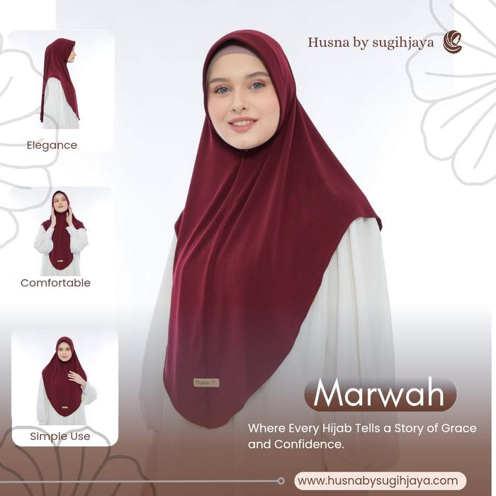 Husna By Sugihjaya Hijab Instan Pet Marwah Dewasa Size L By Bilqeez Store Couple Ibu Nyaman