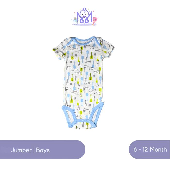 Mimo Baby World Sleepsuit Jumper Jumpsuit Bayi Motif Guitar Lengan Pendek Jumper Carters Bayi Laki L