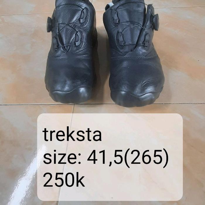 Treksta Sepatu Kulit Gore Tex Treksta Size 41,5 265 Hitam 250k
