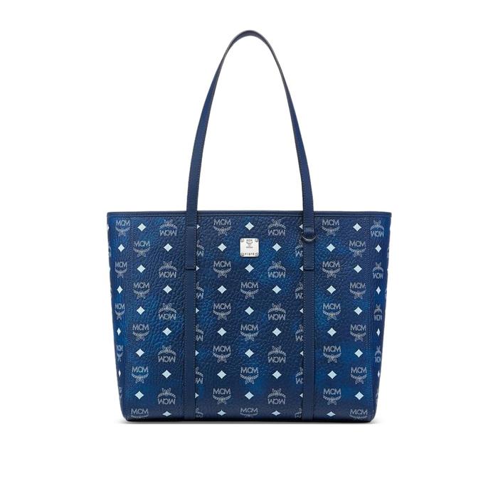 MCM Toni visetos medium tote bag Blue Visetos