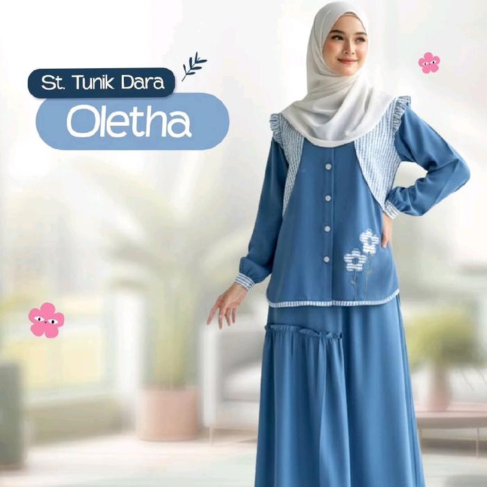 Rabbani- St. Tunik Dara Oletha- Setelan Rok Remaja/ Dewasa