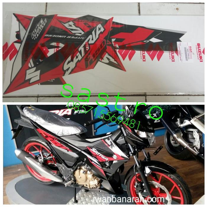 Stiker striping suzuki satria fu injeksi blackfire 2016 ori sgp OSEAN