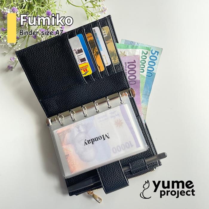 FUMIKO A7 binder dompet keuangan Size A7 by yume project
