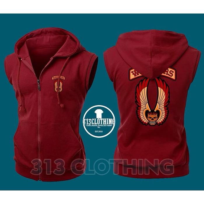 Jaket Rompi Vest Zipper The Warriors Sweater Rompi Jaket The Warriors
