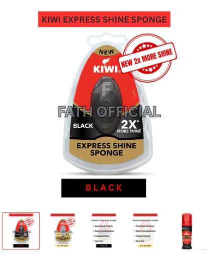 Kiwi Express Shine Sponge Black / All Colour. Semir Sepatu Express Hitam