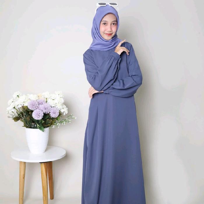 Gamis Daily Basic Polos Busana sehari-hari By ZLY ZELIA