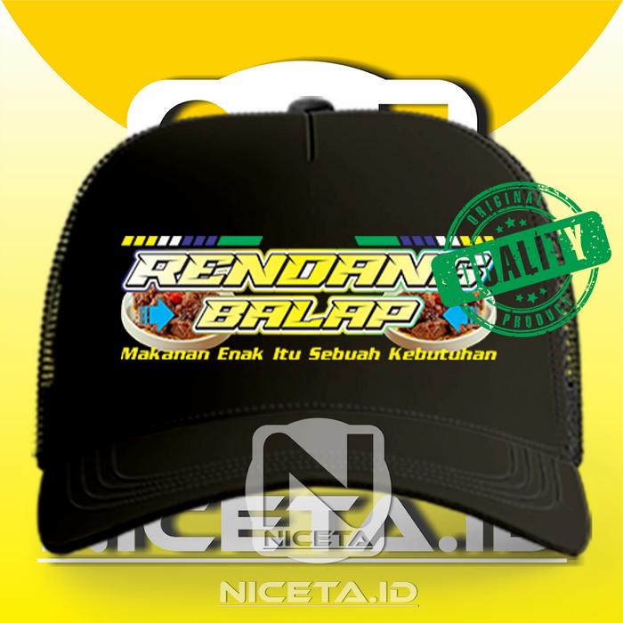 NICETA.ID TOPI RENDANG BALAP MASAKAN PADANG TERBARU TRUCKER JARING PREMIUM Dewasa