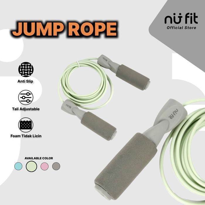 NU - FIT - SKIPPING PREMIUM - TALI SKIPPING - SKIPPING JUMP - LOMPAT TALI - FOAM JUMP ROPE - SKIPP