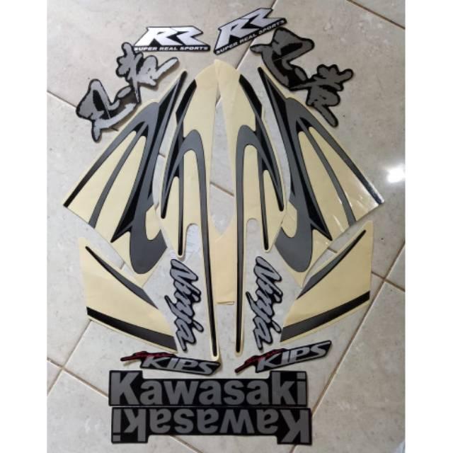 Stiker striping Kawasaki ninja rr se 2011 hitam OSEAN