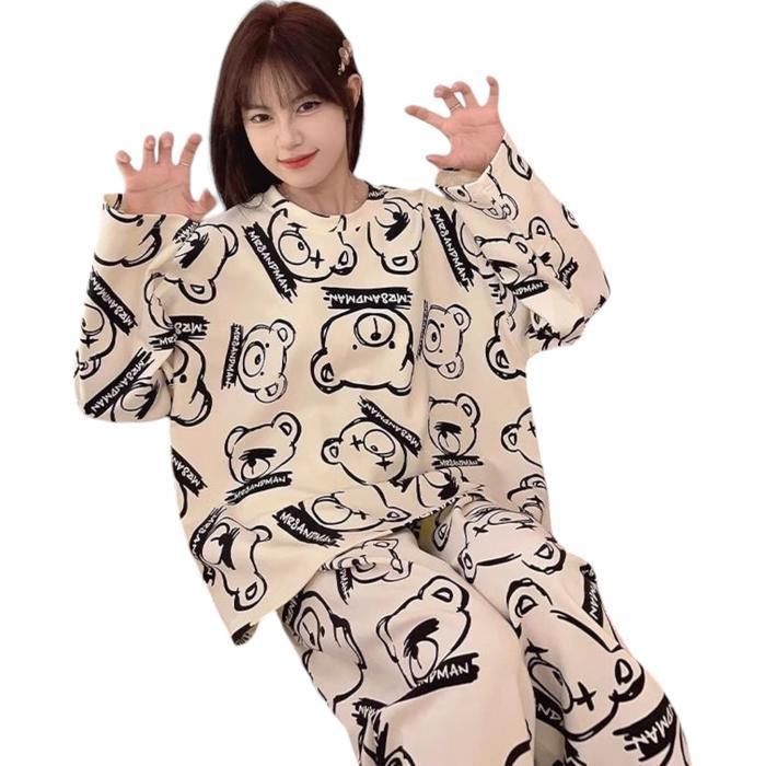 [ Cozy ] Baju Sleepwear Women Leisure Nht Import Modern Kekinian Style Semi Oversize Girl Dewasa Rem