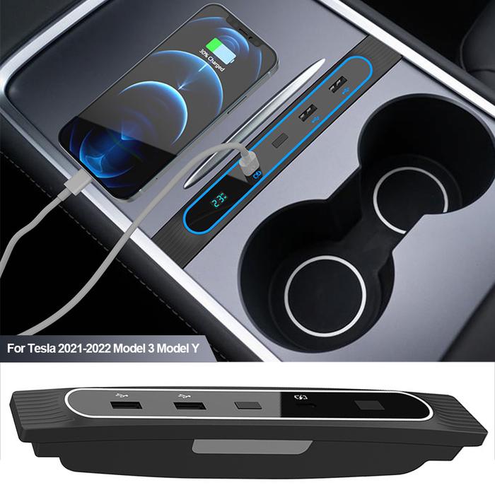 27W Quick Charger LED Intelligent Docking Station USB/PD Shunt Hub