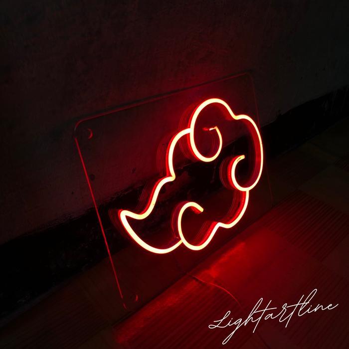 PREMIUM NEON FLEX Akatsuki | Lampu Akatsuki | Custom Neon Flex Logo Akatsuki