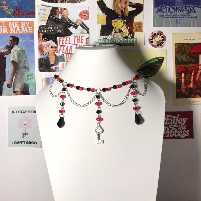 Salvatory Necklace | Kalung Manik | Kalung Grunge | Grunge Necklace | Goth Necklace | Aesthetic Neck