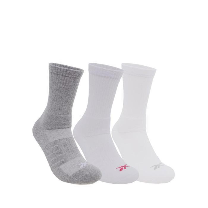 Reebok 3P Brenda Crew Women's Socks - White/Melange